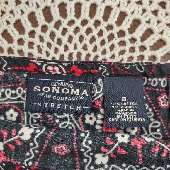 Sonoma bandana mini skirt  size 8 - Picture 2 of 7